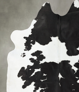 Black and White XX-Large Brazilian Cowhide Rug 9'6"H x 7'11"W #B25094 by Hudson Hides