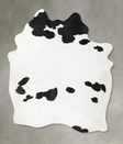 Black and White X-Large Brazilian Cowhide Rug 8'0"H x 5'8"W #B25100 by Hudson Hides