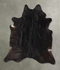 Solid Black X-Large Brazilian Cowhide Rug 7'5