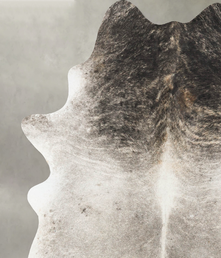 Grey Brindle XX-Large Brazilian Cowhide Rug 8'5"H x 6'4"W #B25129 by Hudson Hides
