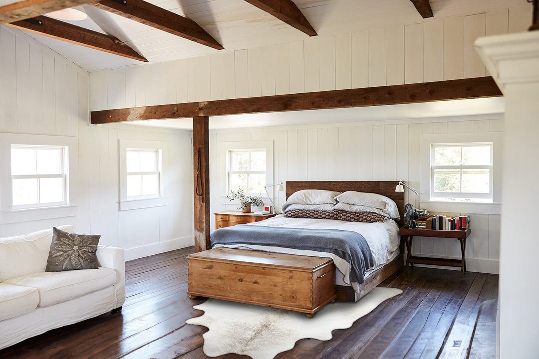 Grey Brindle XX-Large Brazilian Cowhide Rug 8'8"H x 7'1"W #B25130 by H