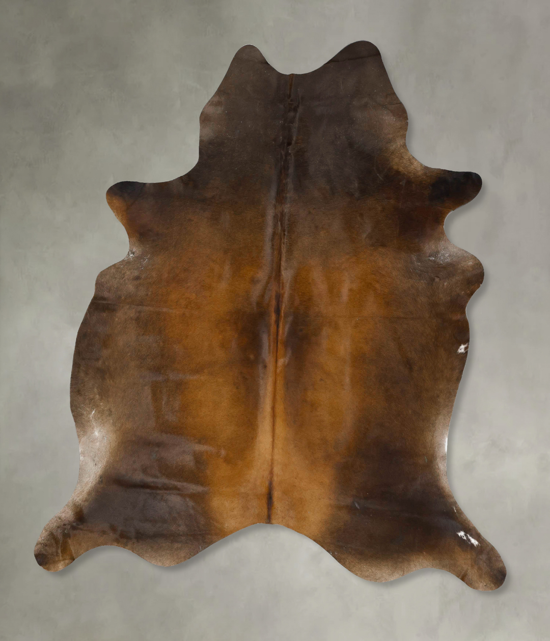 Warm Caramel XX-Large Brazilian Cowhide Rug 7'8"H x 6'9"W #B25143 by H