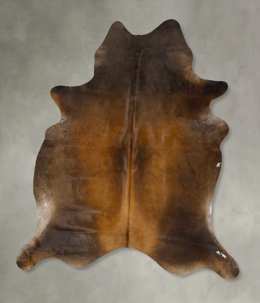 Warm Caramel XX-Large Brazilian Cowhide Rug 7'8"H x 6'9"W #B25143 by Hudson Hides