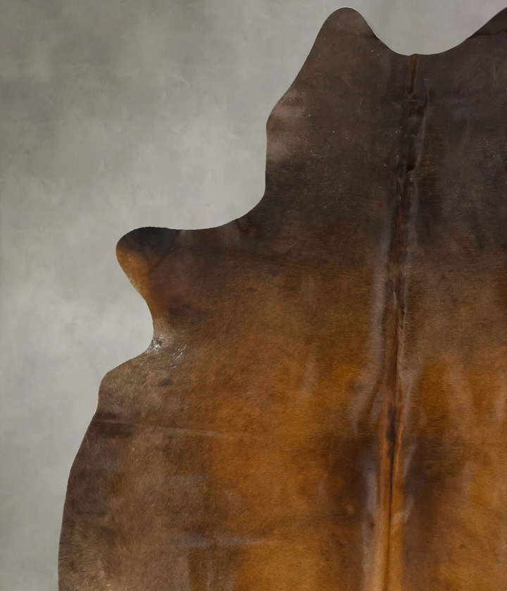 Warm Caramel XX-Large Brazilian Cowhide Rug 7'8"H x 6'9"W #B25143 by Hudson Hides