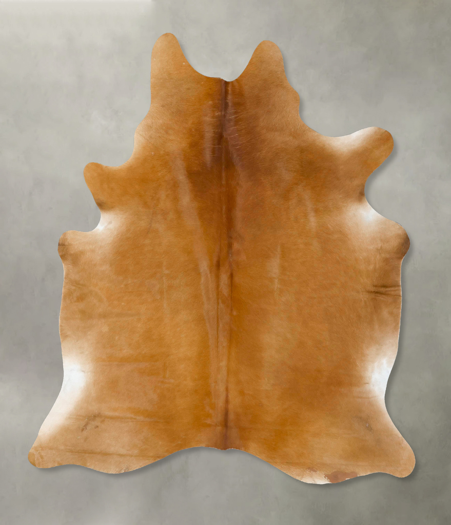 Beige X-Large Brazilian Cowhide Rug 7'4"H x 5'10"W #B25147 by Hudson Hides