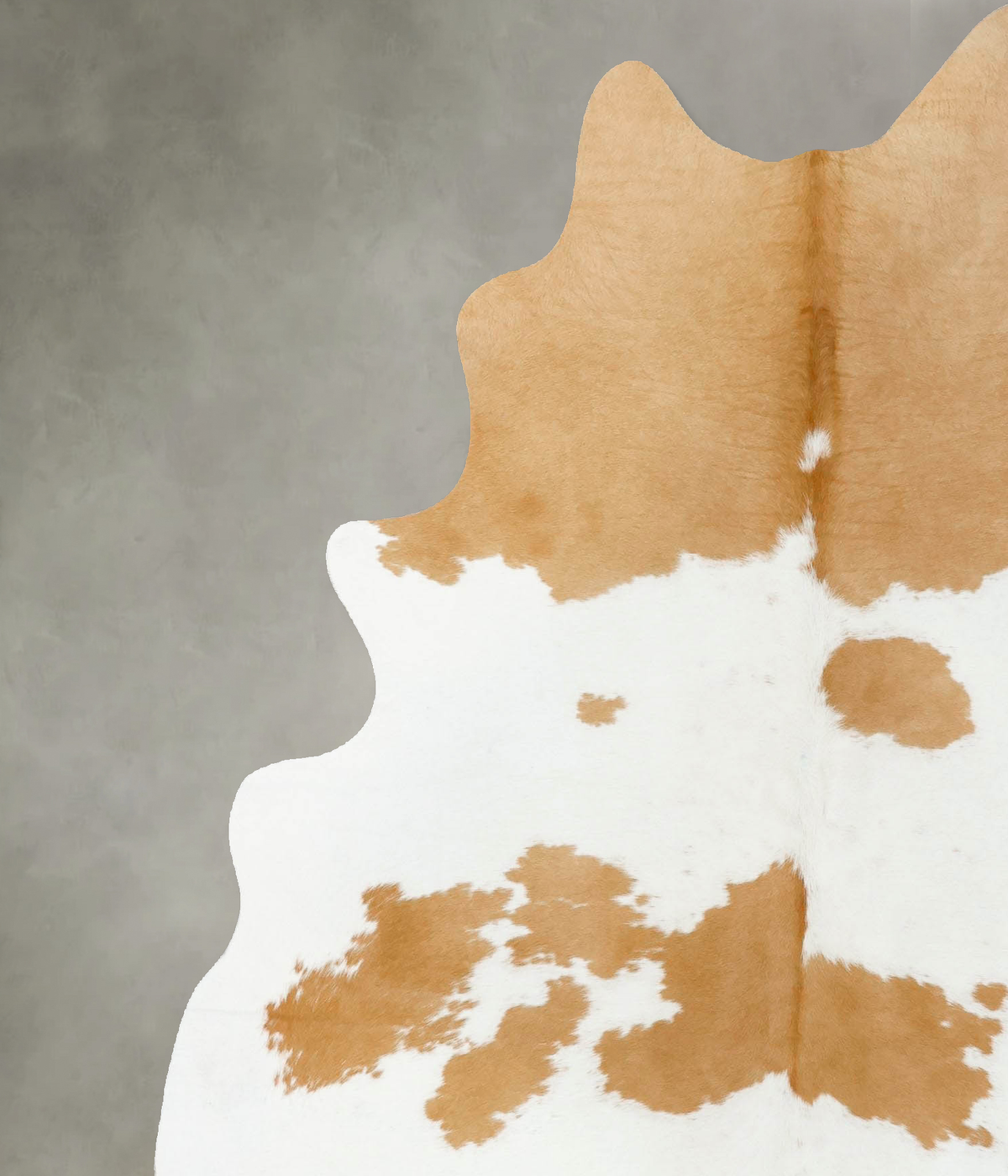 Beige and White X-Large Brazilian Cowhide Rug 7'6"H x 5'10"W #B25156 by Hudson Hides
