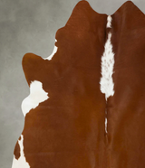 Hereford X-Large Brazilian Cowhide Rug 6'4"H x 6'5"W #B25158 by Hudson Hides