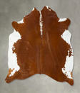 Hereford X-Large Brazilian Cowhide Rug 6'7"H x 6'4"W #B25159 by Hudson Hides