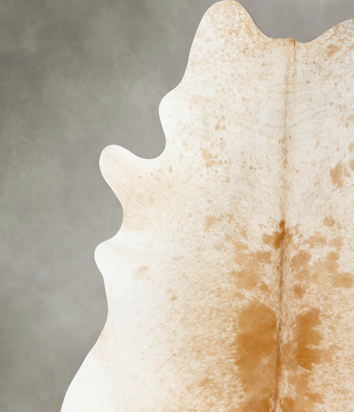 Beige and White XX-Large Brazilian Cowhide Rug 7'9"H x 6'9"W #B25166 by Hudson Hides