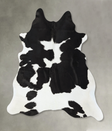 Black and White X-Large Brazilian Cowhide Rug 6'8"H x 6'0"W #B25178 by Hudson Hides