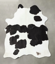 Black and White Large Brazilian Cowhide Rug 6'5"H x 5'5"W #B25179 by Hudson Hides