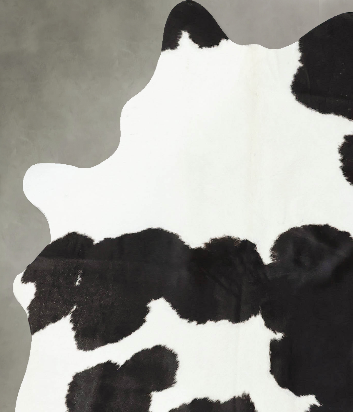 Black and White Large Brazilian Cowhide Rug 6'5"H x 5'5"W #B25179 by Hudson Hides