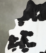 Black and White X-Large Brazilian Cowhide Rug 7'7"H x 6'5"W #B25223 by Hudson Hides