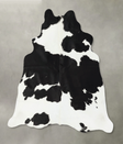 Black and White X-Large Brazilian Cowhide Rug 6'10"H x 6'6"W #B25225 by Hudson Hides