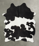 Black and White Large Brazilian Cowhide Rug 6'5"H x 5'0"W #B25227 by Hudson Hides
