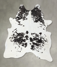 Black and White X-Large Brazilian Cowhide Rug 7'3"H x 6'1"W #B25229 by Hudson Hides