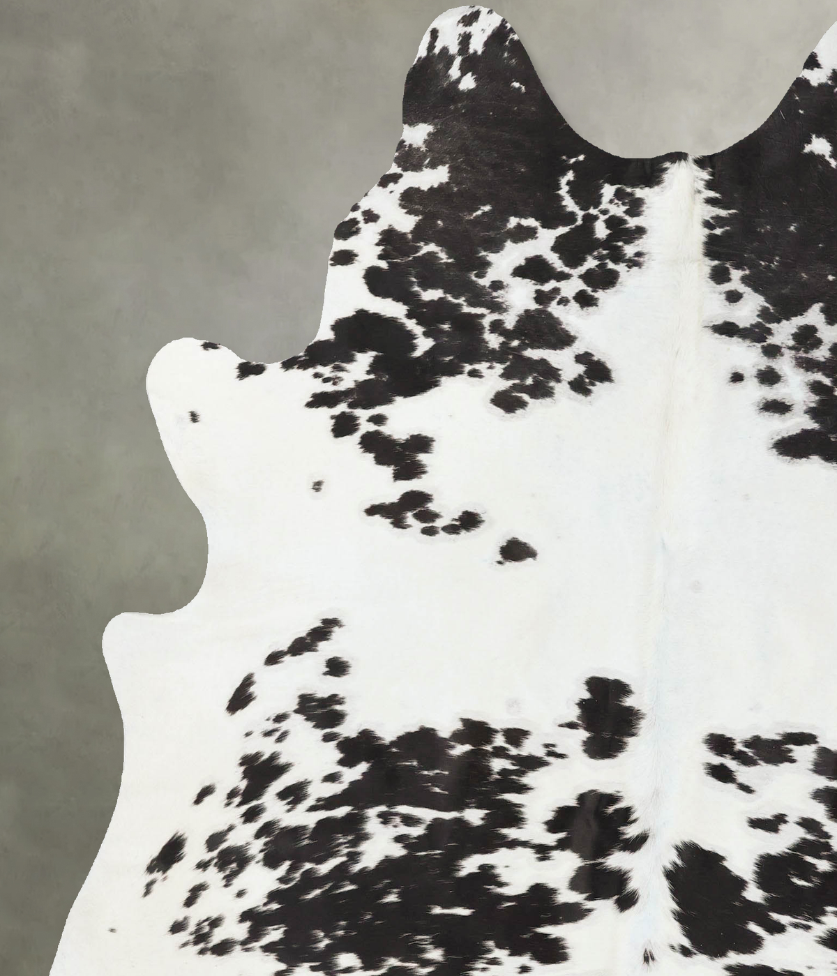 Black and White X-Large Brazilian Cowhide Rug 7'3"H x 6'1"W #B25229 by Hudson Hides