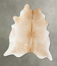 Light Caramel XX-Large Brazilian Cowhide Rug 7'8"H x 6'9"W #B25245 by Hudson Hides