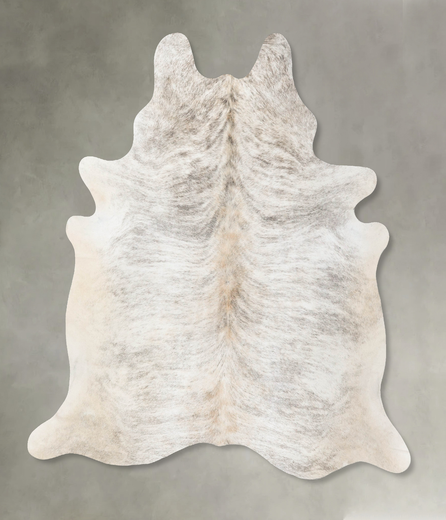 Light Brindle X-Large Brazilian Cowhide Rug 7'6"H x 6'6"W #B25258 by Hudson Hides