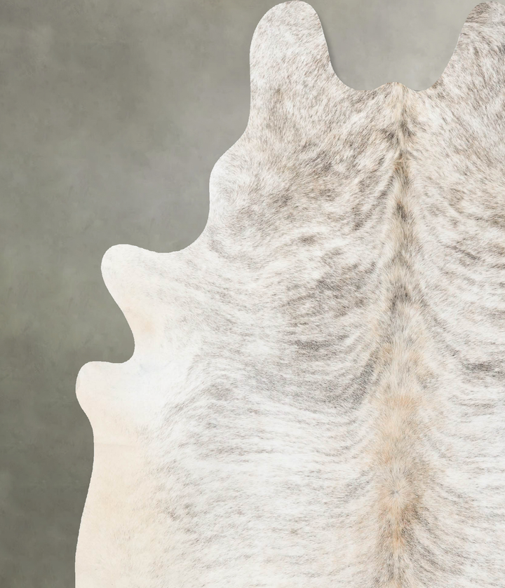 Light Brindle X-Large Brazilian Cowhide Rug 7'6"H x 6'6"W #B25258 by Hudson Hides