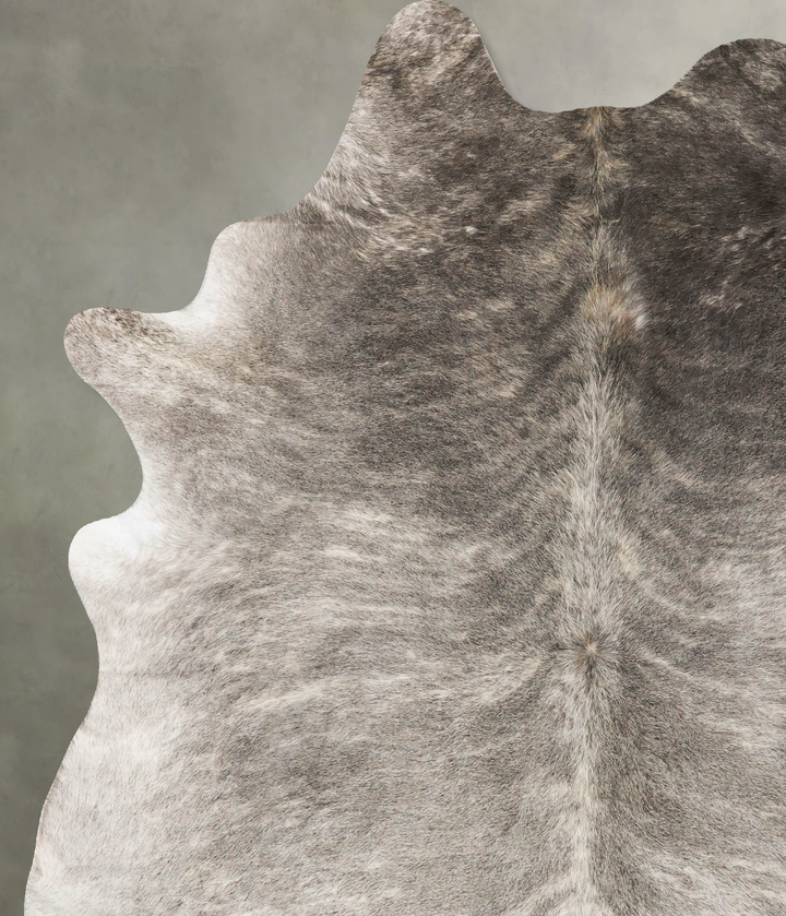 Grey Brindle XX-Large Brazilian Cowhide Rug 8'7"H x 6'10"W #B25259 by Hudson Hides