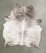 Grey Brindle X-Large Brazilian Cowhide Rug 7'7"H x 5'9"W #B25262 by Hudson Hides