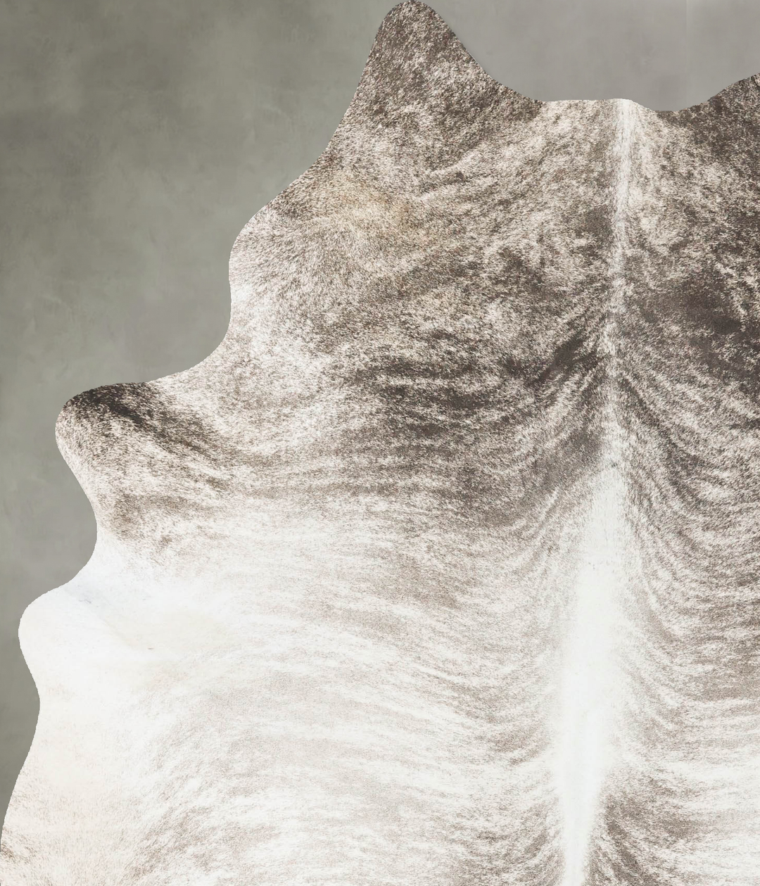 Grey Brindle X-Large Brazilian Cowhide Rug 7'7"H x 5'9"W #B25262 by Hu