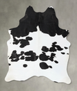 Black and White X-Large Brazilian Cowhide Rug 7'10"H x 5'7"W #B25264 by Hudson Hides