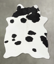 Black and White Large Brazilian Cowhide Rug 7'4"H x 5'1"W #B25265 by Hudson Hides