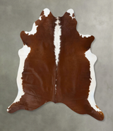 Hereford X-Large Brazilian Cowhide Rug 7'1"H x 6'5"W #B25272 by Hudson Hides