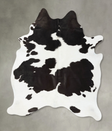 Black and White X-Large Brazilian Cowhide Rug 7'2"H x 5'11"W #B25288 by Hudson Hides