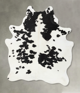 Black and White X-Large Brazilian Cowhide Rug 7'2"H x 5'8"W #B25291 by Hudson Hides
