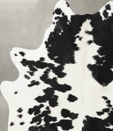 Black and White X-Large Brazilian Cowhide Rug 7'2"H x 5'8"W #B25291 by Hudson Hides