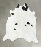 Black and White X-Large Brazilian Cowhide Rug 6'8"H x 6'6"W #B25293 by Hudson Hides