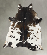 Chocolate and White X-Large Brazilian Cowhide Rug 7'5"H x 6'2"W #B25306 by Hudson Hides