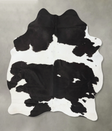 Black and White X-Large Brazilian Cowhide Rug 7'3"H x 5'9"W #B25308 by Hudson Hides