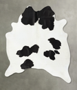 Black and White X-Large Brazilian Cowhide Rug 7'4"H x 6'2"W #B25309 by Hudson Hides