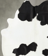 Black and White X-Large Brazilian Cowhide Rug 7'4"H x 6'2"W #B25309 by Hudson Hides