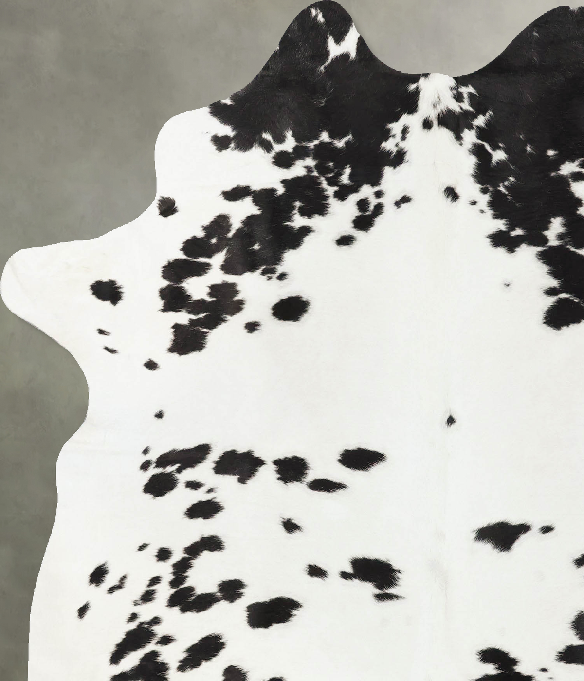 Black and White X-Large Brazilian Cowhide Rug 7'1"H x 5'11"W #B25312 by Hudson Hides