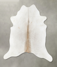 Grey with Beige X-Large Brazilian Cowhide Rug 7'2"H x 6'4"W #B25315 by Hudson Hides