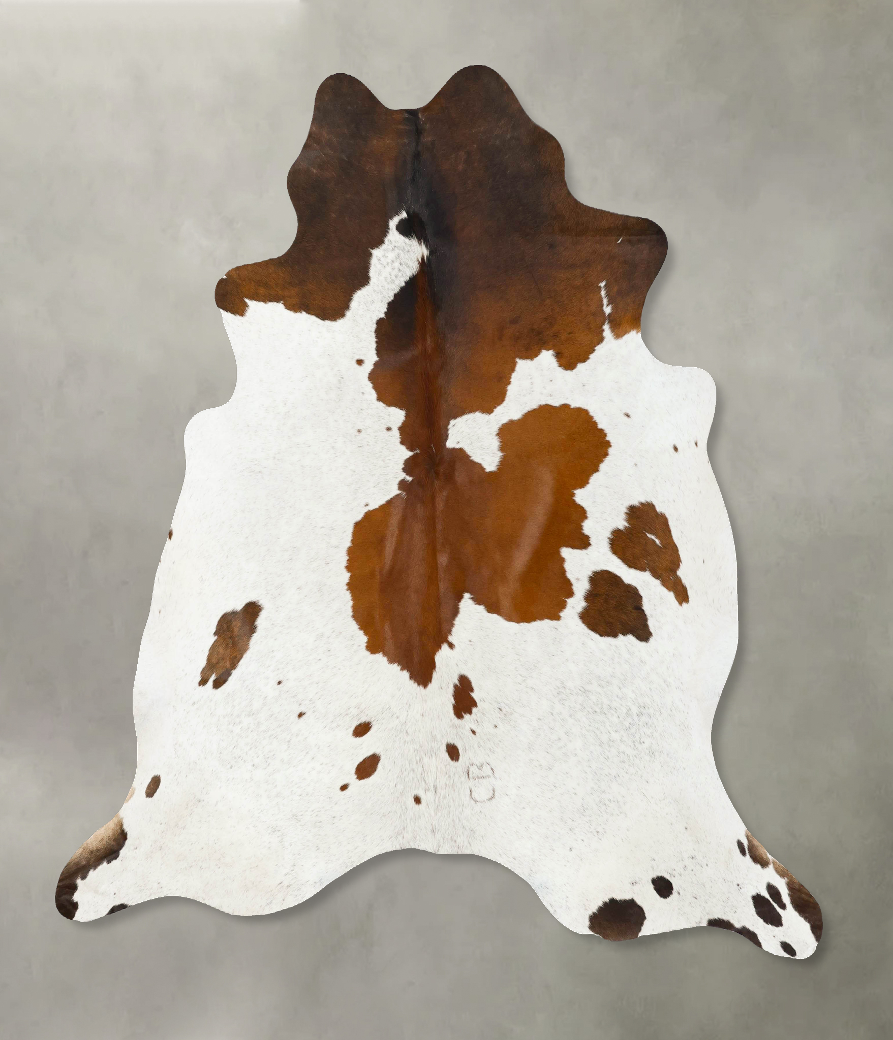 Chocolate and White Cowhide Rug #B25332