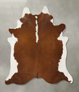 Hereford XX-Large Brazilian Cowhide Rug 7'11"H x 7'0"W #B25353 by Hudson Hides