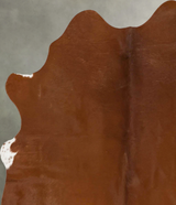 Solid Brown Large Brazilian Cowhide Rug 6'0"H x 5'1"W #B25382 by Hudson Hides