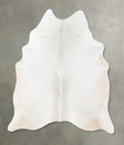 Light Grey Large Brazilian Cowhide Rug 6'8"H x 5'8"W #B25387 by Hudson Hides