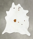 Brown and White Regular XX-Large Brazilian Cowhide Rug 7'11"H x 6'8"W #B25388 by Hudson Hides