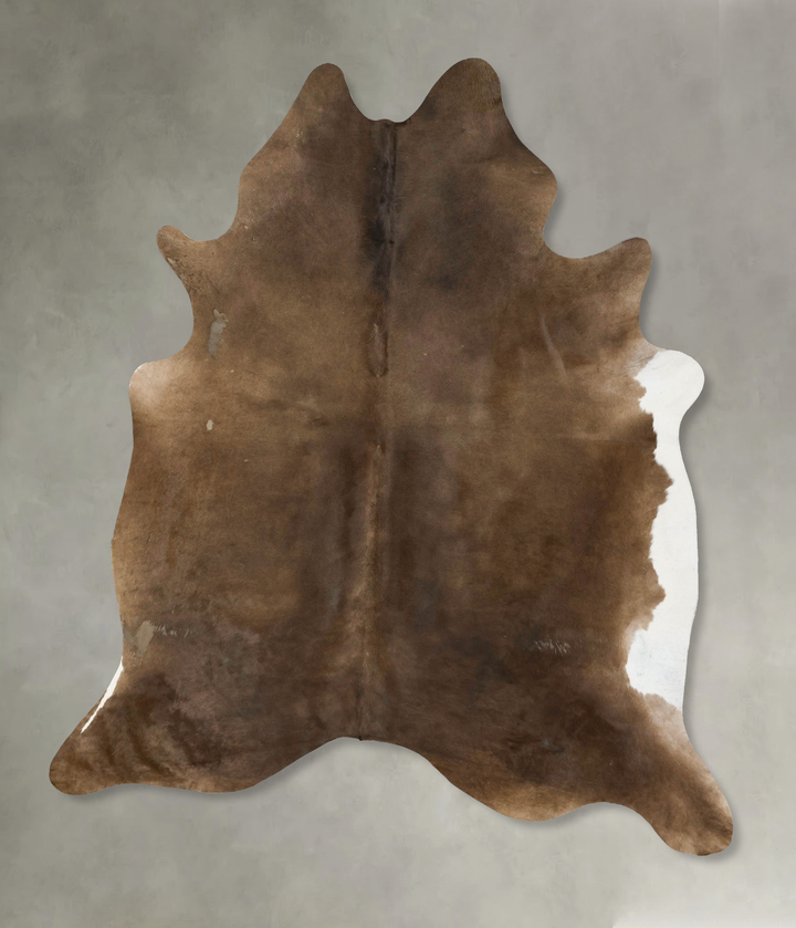 Chocolate XX-Large Brazilian Cowhide Rug 8'8"H x 7'1"W #B25393 by Hudson Hides