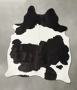 Black and White X-Large Brazilian Cowhide Rug 7'9"H x 5'11"W #B25395 by Hudson Hides