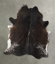 Chocolate and White XX-Large Brazilian Cowhide Rug 7'11"H x 6'7"W #B25411 by Hudson Hides