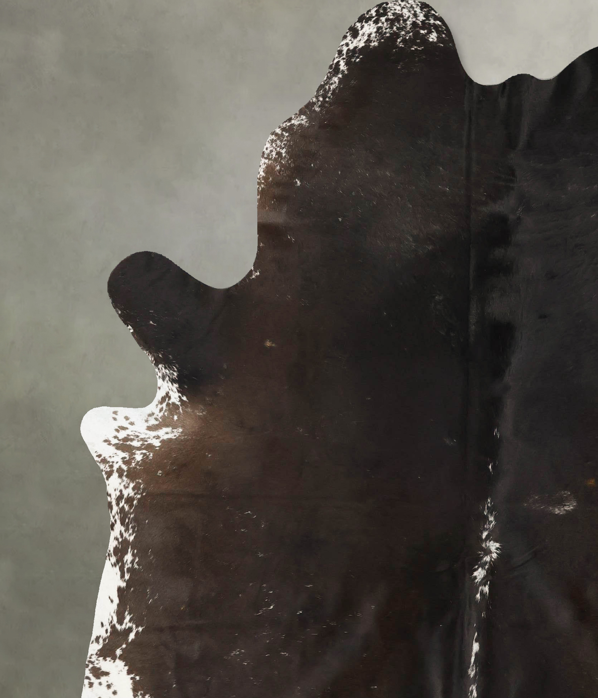Chocolate and White XX-Large Brazilian Cowhide Rug 7'11"H x 6'7"W #B25411 by Hudson Hides