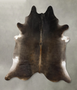 Dark Grey XX-Large Brazilian Cowhide Rug 8'8"H x 7'9"W #B25425 by Hudson Hides